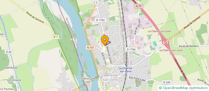 localisation de l'entreprise MAISON DE SANTE DU PAYS CHARITOIS à LA CHARITE-SUR-LOIRE