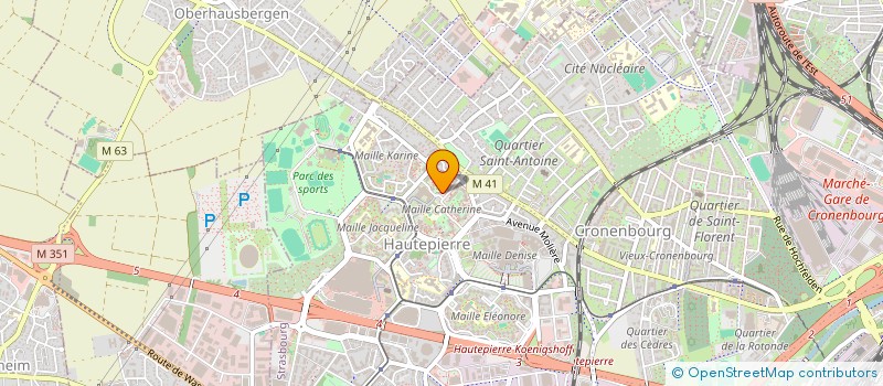 localisation de l'entreprise MAISON DE SANTE HAUTEPIERRE à STRASBOURG
