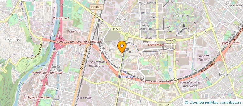 localisation de l'entreprise MAISON DE SANTE LES ESSARTS - LA BUTTE à ECHIROLLES