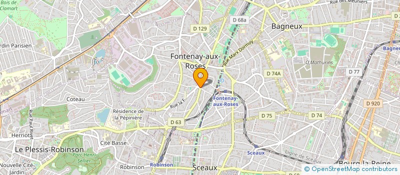 localisation de l'entreprise MAISON DE SANTE LES PERVENCHES à FONTENAY-AUX-ROSES