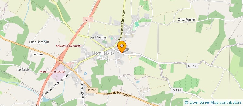 localisation de l'entreprise MAISON DE SANTE MONTLIEU-LA-GARDE  MONTLIEU-LA-GARDE