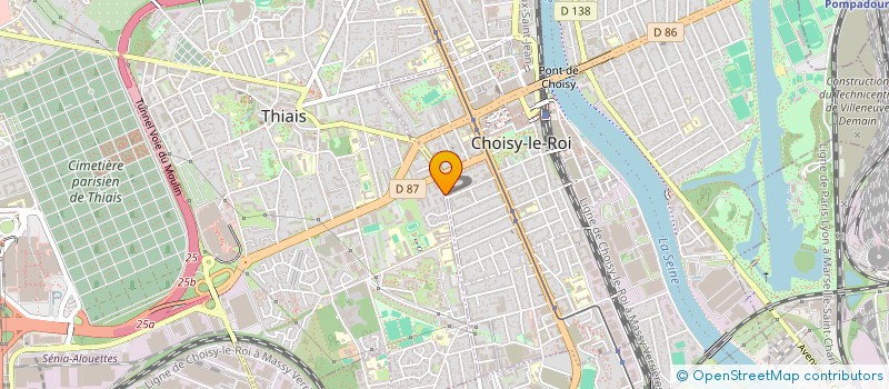 localisation de l'entreprise MAISON DE SANTE PARAMEDICALE DE THIAIS  THIAIS