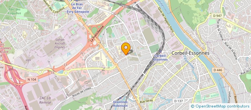 localisation de l'entreprise MAISON DE SANTE PLURI-PROFESSIONNELLE GROUPE MEDICAL DES TARTERETS à CORBEIL-ESSONNES