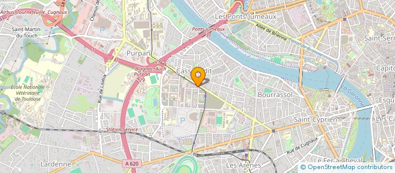 localisation de l'entreprise MAISON DE SANTE PLURI PROFESSIONNELLE LA CARTOUCHERIE à TOULOUSE