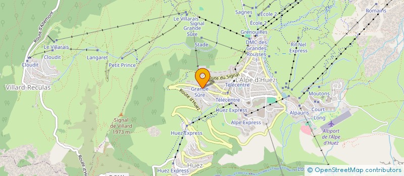 localisation de l'entreprise MAISON DE SANTE PLURIDISCIPLINAIRE DE L'ALPE D'HUEZ  HUEZ