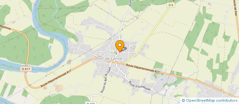 localisation de l'entreprise MAISON DE SANTE PLURIDISCIPLINAIRE DE PORT DE LANNE  PORT-DE-LANNE