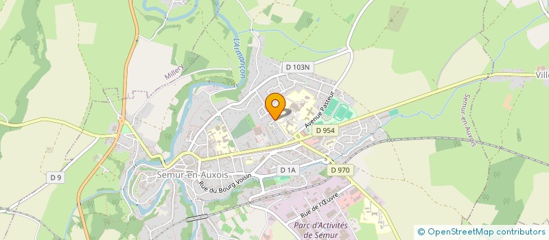 localisation de l'entreprise MAISON DE SANTE PLURIDISCIPLINAIRE DE SEMUR EN AUXOIS  SEMUR-EN-AUXOIS