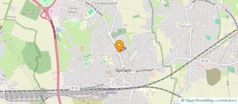 localisation de l'entreprise MAISON DE SANTE PLURIDISCIPLINAIRE DE SOMAIN ET DES ENVIRONS à SOMAIN