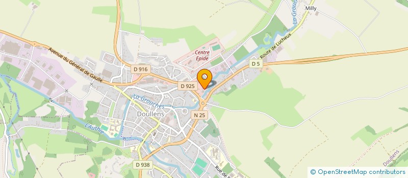 localisation de l'entreprise MAISON DE SANTE PLURIDISCIPLINAIRE DES HAUTS DE SOMME à DOULLENS