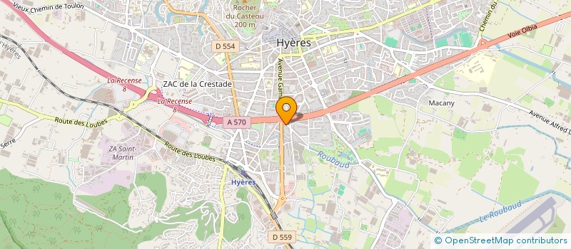 localisation de l'entreprise MAISON DE SANTE PLURIDISCIPLINAIRE DES PALMIERS à HYERES