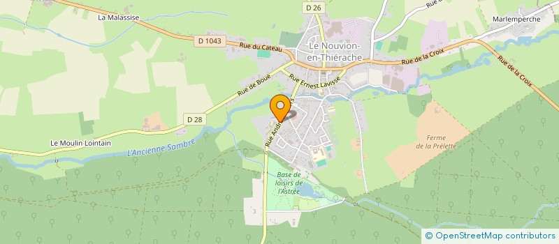 localisation de l'entreprise MAISON DE SANTE PLURIDISCIPLINAIRE LES HIRONDELLES à LE NOUVION-EN-THIERACHE