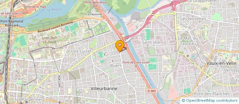 localisation de l'entreprise MAISON DE SANTE PLURIPROFESSIONNELLE CLOS CAROLINE  VILLEURBANNE