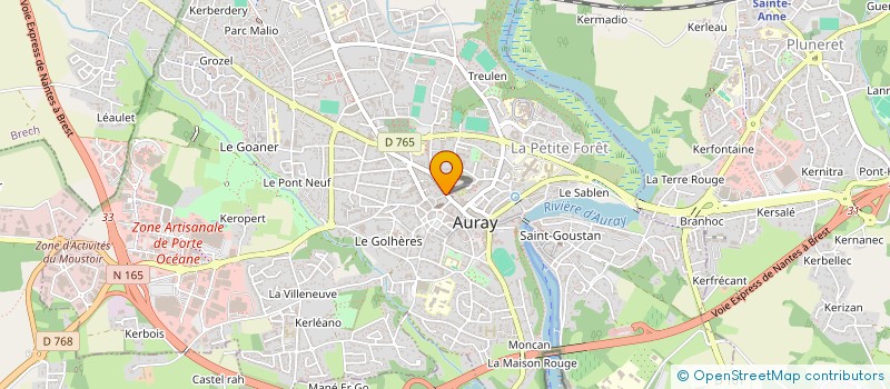 localisation de l'entreprise MAISON DE SANTE PLURIPROFESSIONNELLE COLLECTIF SANTE PREVENTION PAYS D'AURAY à AURAY