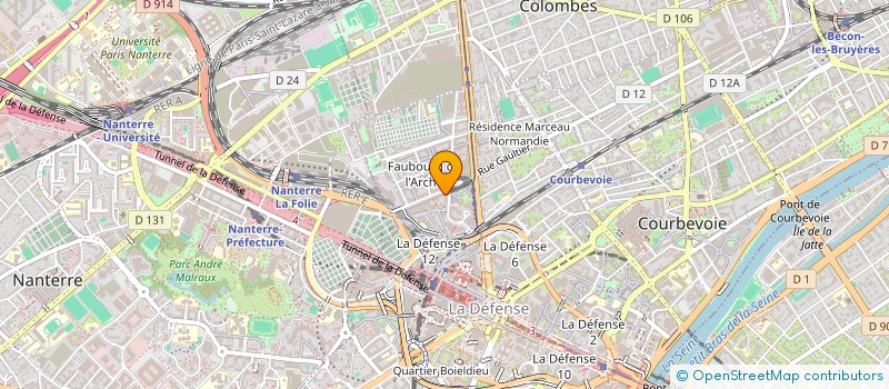 localisation de l'entreprise MAISON DE SANTE PLURIPROFESSIONNELLE COURBEVOIE SANTE à COURBEVOIE