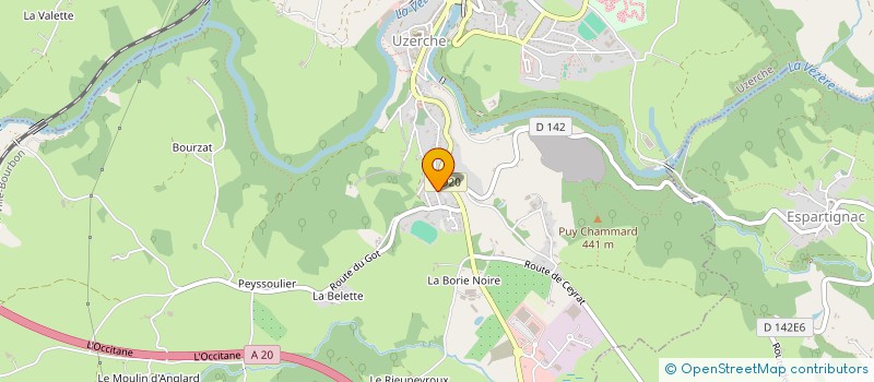 localisation de l'entreprise MAISON DE SANTE PLURIPROFESSIONNELLE D'UZERCHE  UZERCHE
