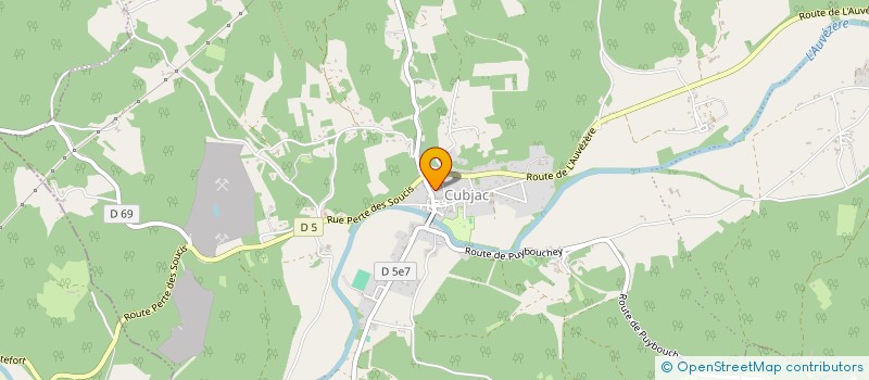 localisation de l'entreprise MAISON DE SANTE PLURIPROFESSIONNELLE DE CUBJAC  CUBJAC-AUVEZERE-VAL D'ANS