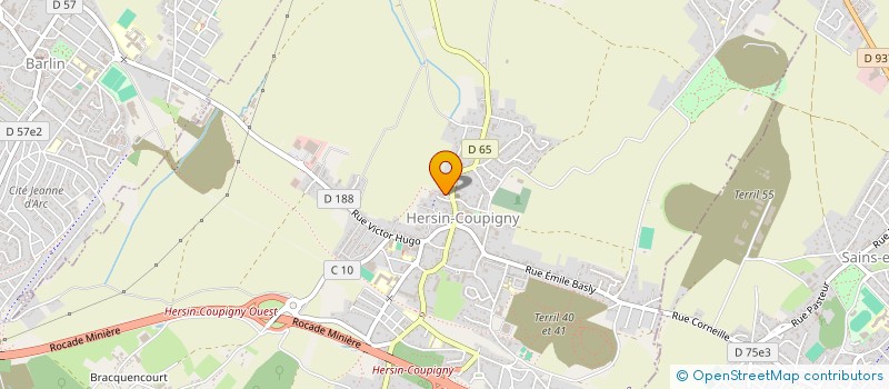 localisation de l'entreprise MAISON DE SANTE PLURIPROFESSIONNELLE DE HERSIN COUPIGNY  HERSIN-COUPIGNY