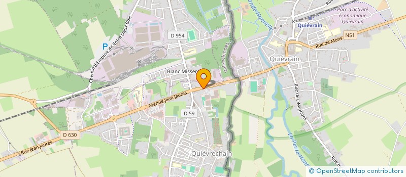 localisation de l'entreprise MAISON DE SANTE PLURIPROFESSIONNELLE DE L'AUNELLE  QUIEVRECHAIN