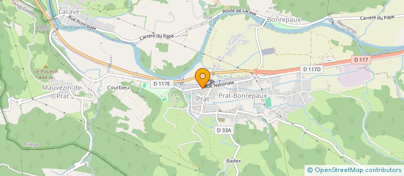 localisation de l'entreprise MAISON DE SANTE PLURIPROFESSIONNELLE DE PRAT BONREPEAUX à PRAT-BONREPAUX