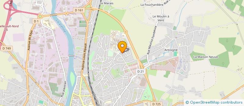 localisation de l'entreprise MAISON DE SANTE PLURIPROFESSIONNELLE DES MINIMES  CHATELLERAULT