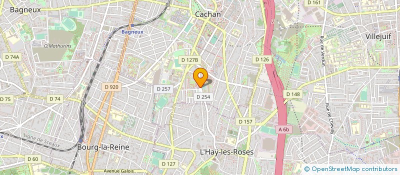 localisation de l'entreprise MAISON DE SANTE PLURIPROFESSIONNELLE DES TERRES DE BIEVRE  CACHAN