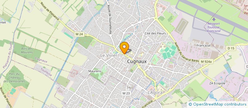 localisation de l'entreprise MAISON DE SANTE PLURIPROFESSIONNELLE DU PRE VICINAL  CUGNAUX