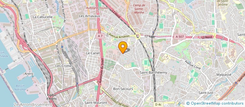 localisation de l'entreprise MAISON DE SANTE PLURIPROFESSIONNELLE MARSEILLE 14 à MARSEILLE