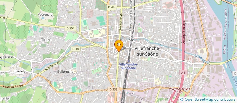 localisation de l'entreprise MAISON DE SANTE PLURIPROFESSIONNELLE (MSP) CALADOISE à VILLEFRANCHE-SUR-SAONE