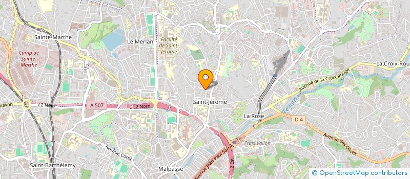 localisation de l'entreprise MAISON DE SANTE PLURIPROFESSIONNELLE SAINT JEROME  MARSEILLE