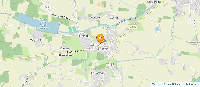 localisation de l'entreprise MAISON DE SANTE PLURIPROFESSIONNELLE SANTA FE  SAINTE-FOY-DE-PEYROLIERES