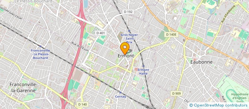 localisation de l'entreprise MAISON DE SANTE PLURIPROFESSIONNELLES D'ERMONT  ERMONT