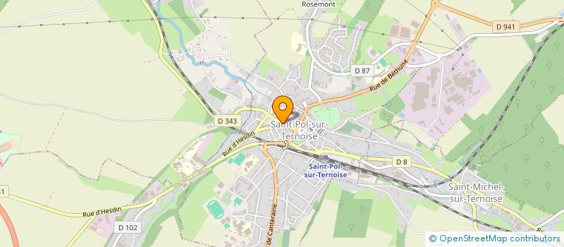 localisation de l'entreprise MAISON DE SANTE POUR CHACUN - MAISON DE SANTE POUR TOUS à SAINT-POL-SUR-TERNOISE