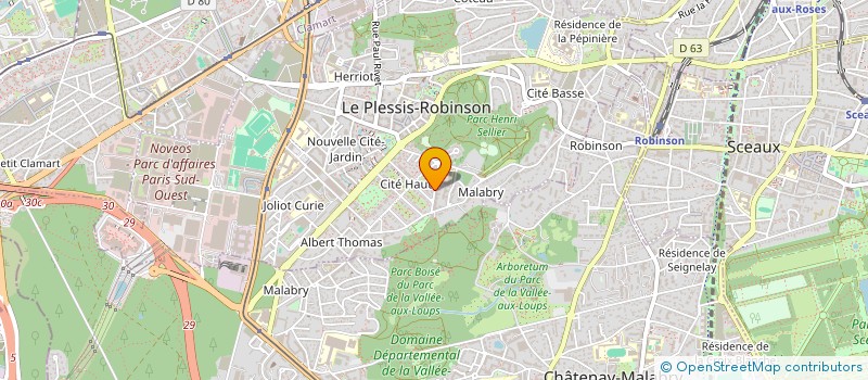 localisation de l'entreprise MAISON DE SANTE ROBINSON à LE PLESSIS-ROBINSON