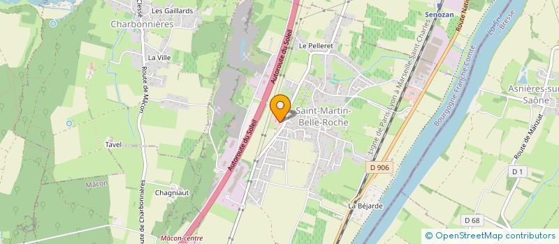 localisation de l'entreprise MAISON DE SANTE SAINT MARTIN BELLE ROCHE  SAINT-MARTIN-BELLE-ROCHE
