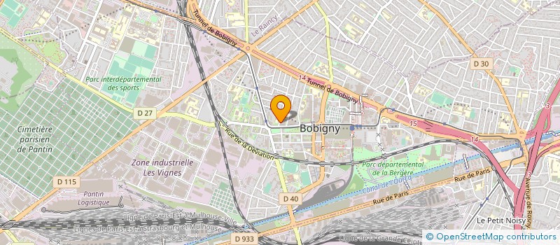 localisation de l'entreprise MAISON DE SELENE-CITHEA  BOBIGNY