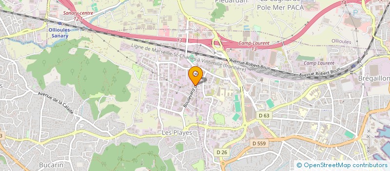 localisation de l'entreprise MAISON DE VEILLEE ET D'ACCOMPAGNEMENT  SIX-FOURS-LES-PLAGES