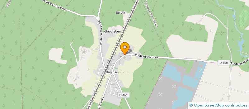 localisation de l'entreprise MAISON DE VIE ET DE PARTAGE SAINT-JEAN DE BUGLOSE  SAINT-VINCENT-DE-PAUL