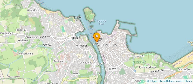 localisation de l'entreprise MAISON DE VIE TI AN TRAEZH  DOUARNENEZ