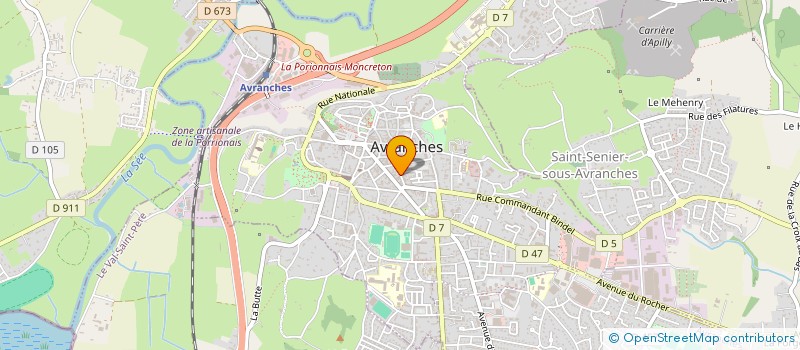 localisation de l'entreprise MAISON DE VILLE  AVRANCHES