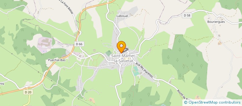 localisation de l'entreprise MAISON DEJOU à SAINT-MAMET-LA-SALVETAT