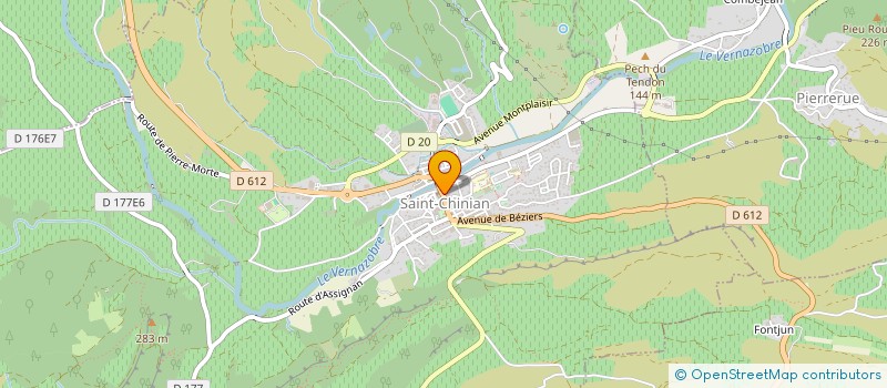 localisation de l'entreprise MAISON DEL MORAL  SAINT-CHINIAN