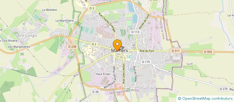 localisation de l'entreprise MAISON DELAROCHE à MAMERS