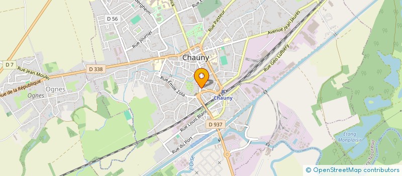 localisation de l'entreprise MAISON DELICES à CHAUNY
