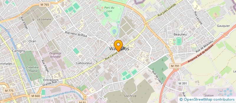 localisation de l'entreprise MAISON DELIGNIES AU GAI LOGIS à WATTRELOS