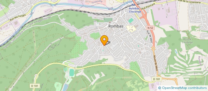 localisation de l'entreprise MAISON DEMANGE ET COMPAGNIE  ROMBAS