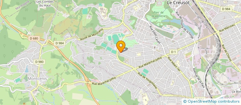 localisation de l'entreprise MAISON DEPARTEMENTALE DE RETRAITE à LE CREUSOT