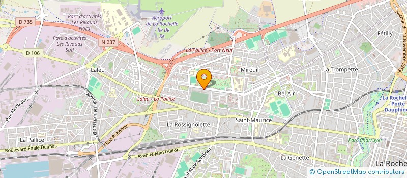 localisation de l'entreprise MAISON DES ADOLESCENTS ET DES JEUNES ADULTES DE CHARENTE-MARITIME à LA ROCHELLE