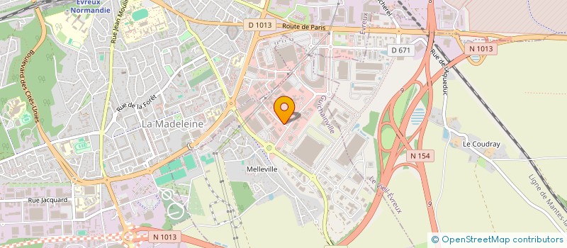 localisation de l'entreprise MAISON DES AGRICULTEURS DE L'EURE  GUICHAINVILLE