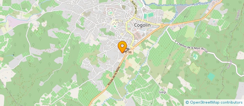 localisation de l'entreprise MAISON DES ANGES à COGOLIN