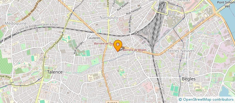 localisation de l'entreprise MAISON DES ARTISANS BOULANGERS PATISSIERS à BORDEAUX